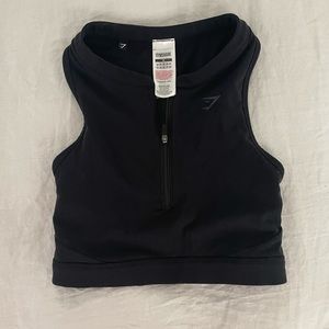 Gymshark half zip sports bra